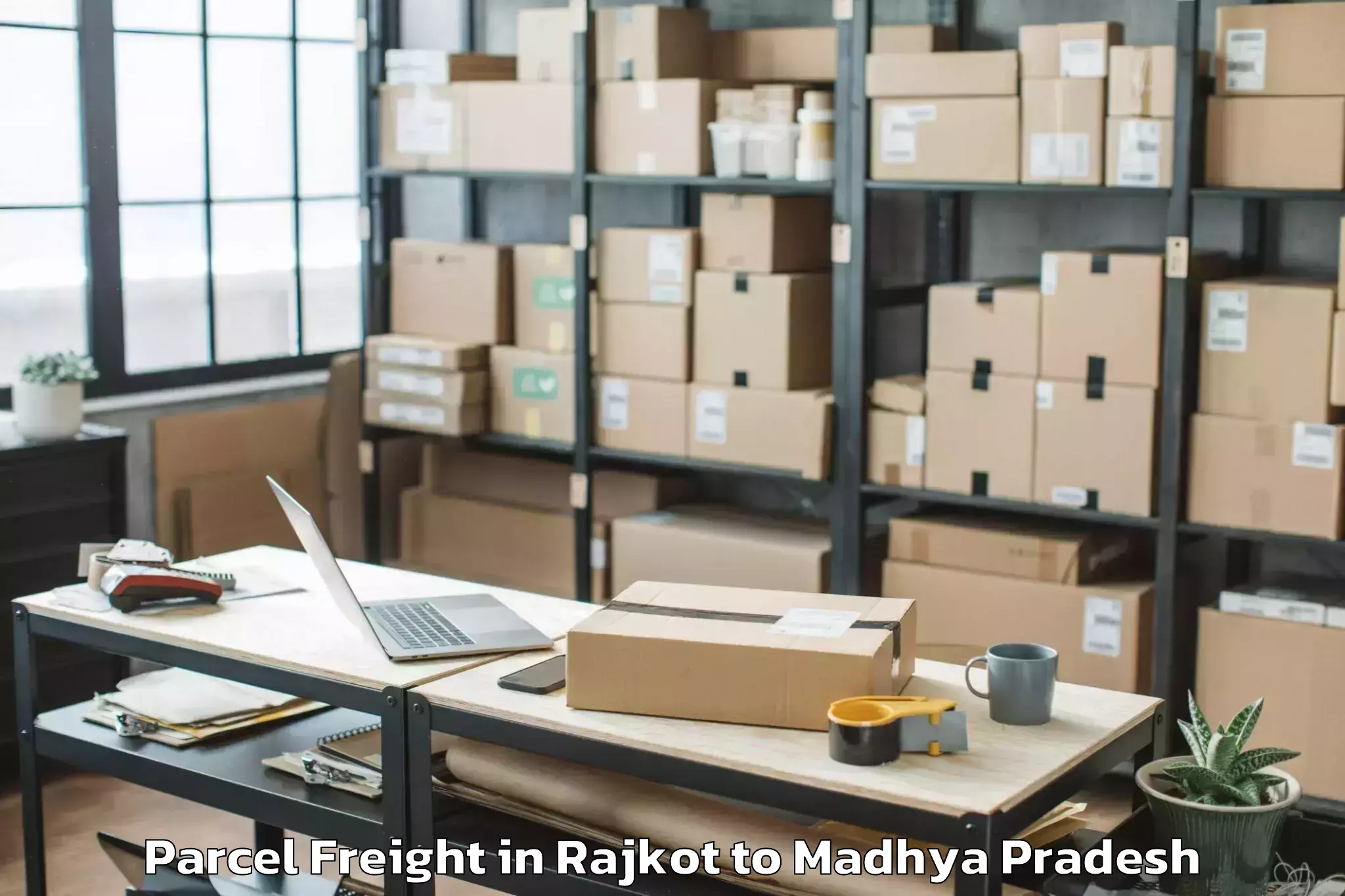 Efficient Rajkot to Jabalpur Airport Jlr Parcel Freight